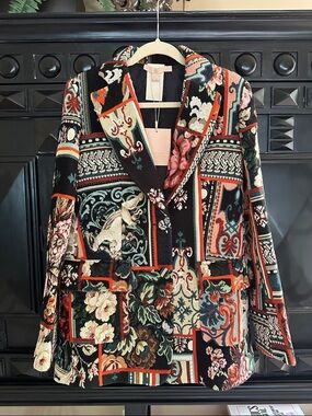 NWT Brock Collection Tapestry Jacquard Coat Sz 2